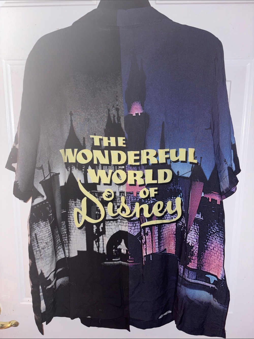 Women’s Black & Purple Castle Print Short-Sleeve Shirt - Picture 4 of 4